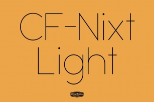 CF Nixt-Light Font Download