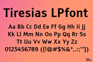 Tiresias LPf Font Download