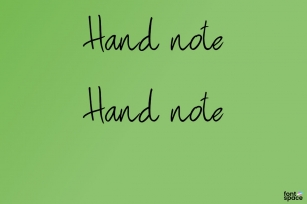 Hand note Font Download
