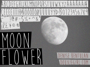 Moon Flower Font Download