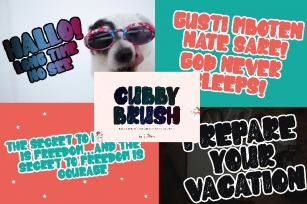 Cubby Brush Font Download