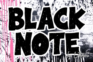 Black Note Font Download