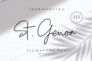 St . Genoa Font Download