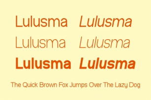 Lulusma Font Download