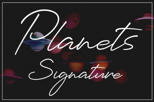 Planets Signature Font Download