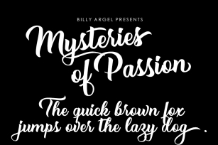 Mysteries of Passi Font Download