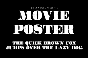 Movie Poster Font Download