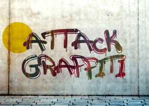 A Attack Graffiti Font Download
