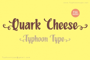 Quark Cheese Font Download
