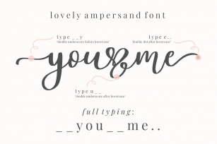 Lovely Ampersand Font Download