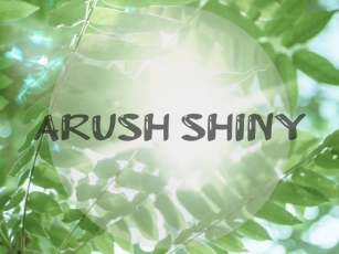 A Arush Shiny Font Download