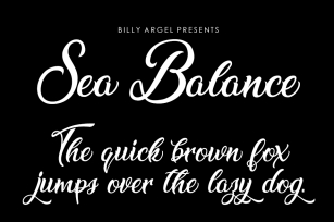 Sea Balance Font Download
