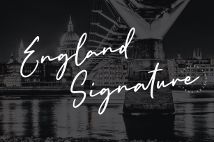 England Signature Font Download