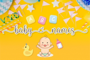 Baby Names Font Download