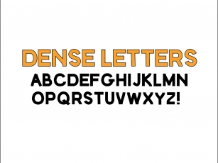 Dense Letters Font Download
