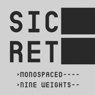 Sicret M Font Download