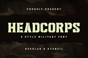 Headcorps Stencil Font Download
