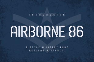 Airborne 86 Stencil Font Download