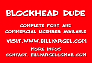 BLOCKHEAD DUDE Font Download