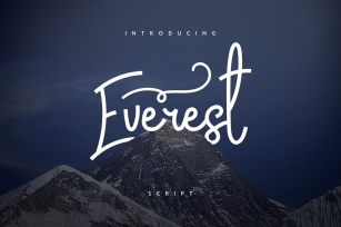 Everest script Font Download