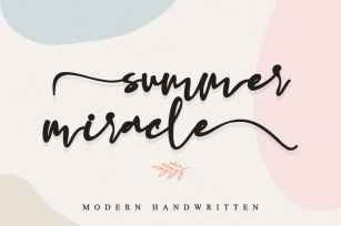 Summer miracle Font Download
