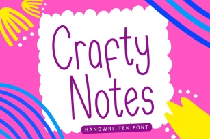 Crafty Notes - Simple Handwritten Font Font Download