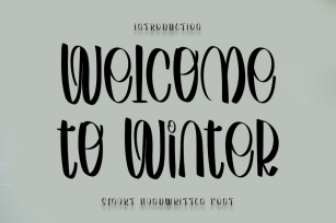 Welcome to Winter - Smart Handwritten Font Font Download