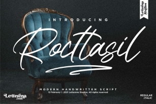 Rocttasil - Signature Script Font, Font Download