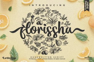 florissha - Beautiful Script Font Font Download