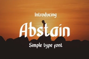 Abstain Font Download