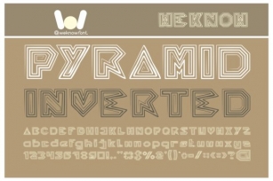 Pyramid Inverted Font Download