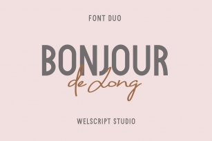 Bonjour De Jong Sans Font Download