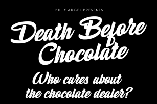 Death Before Chocolate Font Download