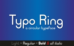 Typo Ring Font Download