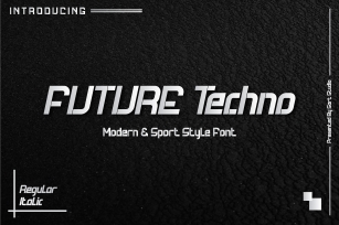 Future Techno Italic Font Download