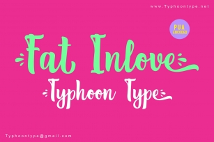 Fat Inlove font Font Download