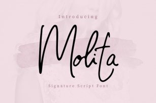 Molita Signature Font Download