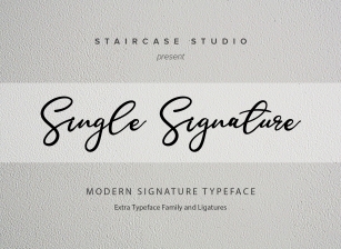 Single Signature Font Download