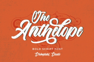 The Anthelope - Retro Bold Script Font Font Download