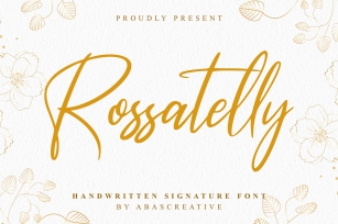 Rossatelly Font Download