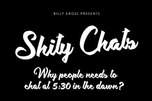 Shity Chats Font Download
