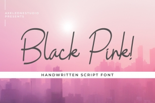 Black Pink Cursive Font Download