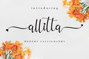 Allitta Calligraphy Font Download