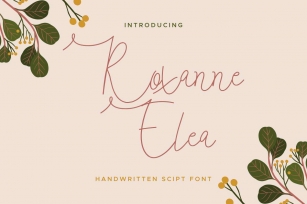 Roxanne Elea Font Download