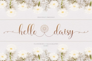 Hello Daisy - Flowering Scrip Font Download