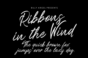 Ribbons in the wind Font Download