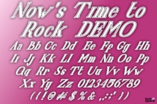 Now's Time to Rock Font Download