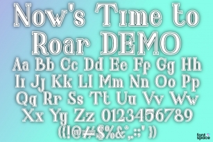 Now 's Time to Roar Font Download