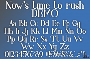 Now 's time to rush Font Download