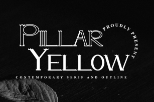 Pillar Yellow Font Download